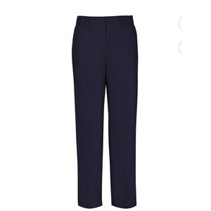 Real School Uniforms Boys Size 20 Husky Approved Uniform Pants Flat Front - Navy